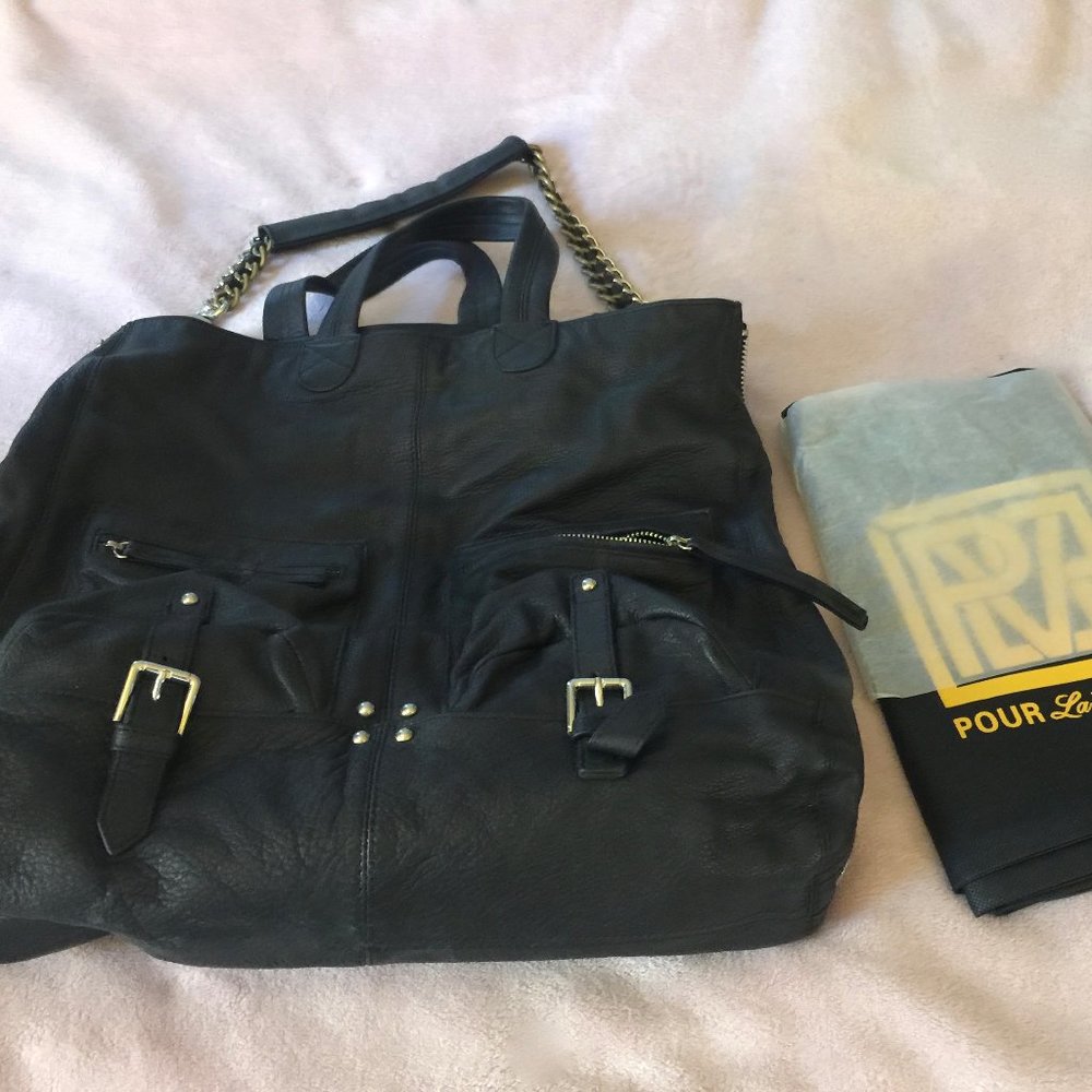 Pour La Victoire Expandable satchel Purse, NWT